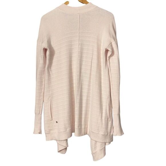 Lululemon Find Your Calm Wrap cardigan Chantilly peachy pink cotton silk blend - Picture 7 of 16